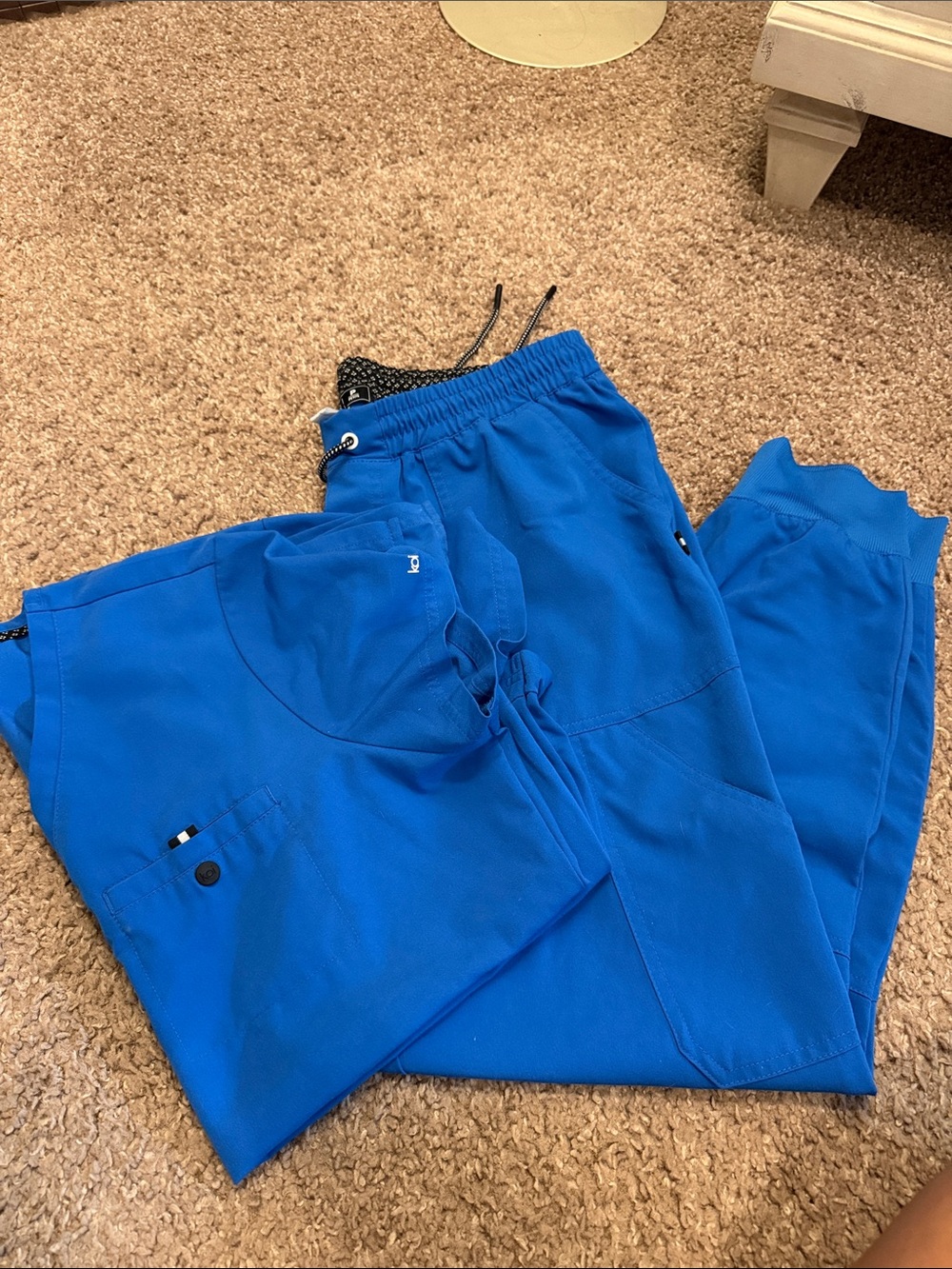 koi Royal Blue Women's Elastic-Waist Jogger Set